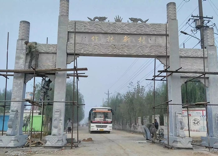 石雕牌楼加工历程中怎样控制质量